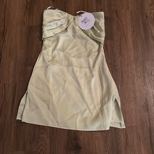 Princess Polly Irena Strapless Mini Dress Green